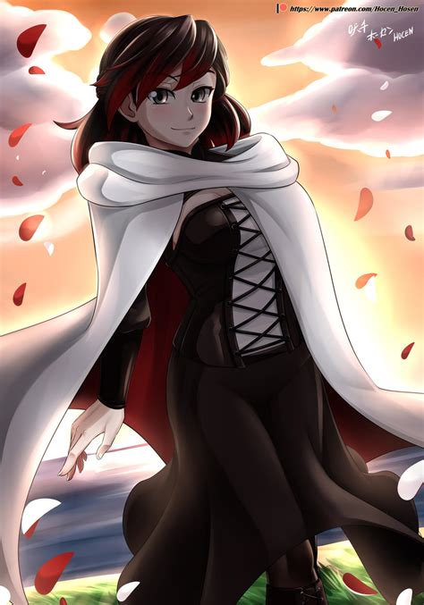 Rwby summer rose - with "hair that transitions into the threads of a feather". Raven Branwen is a character in RWBY who first appeared in "No Brakes". She is the mother of Yang Xiao Long, the older twin sister of Qrow Branwen and the estranged wife of Taiyang Xiao Long. Her weapon of choice is Omen, a sword with a rotary chamber filled with six types of Dust blades. 